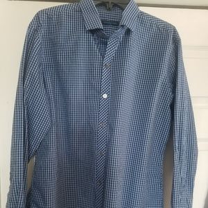 Mens L Zachary Prell checked LS button down
